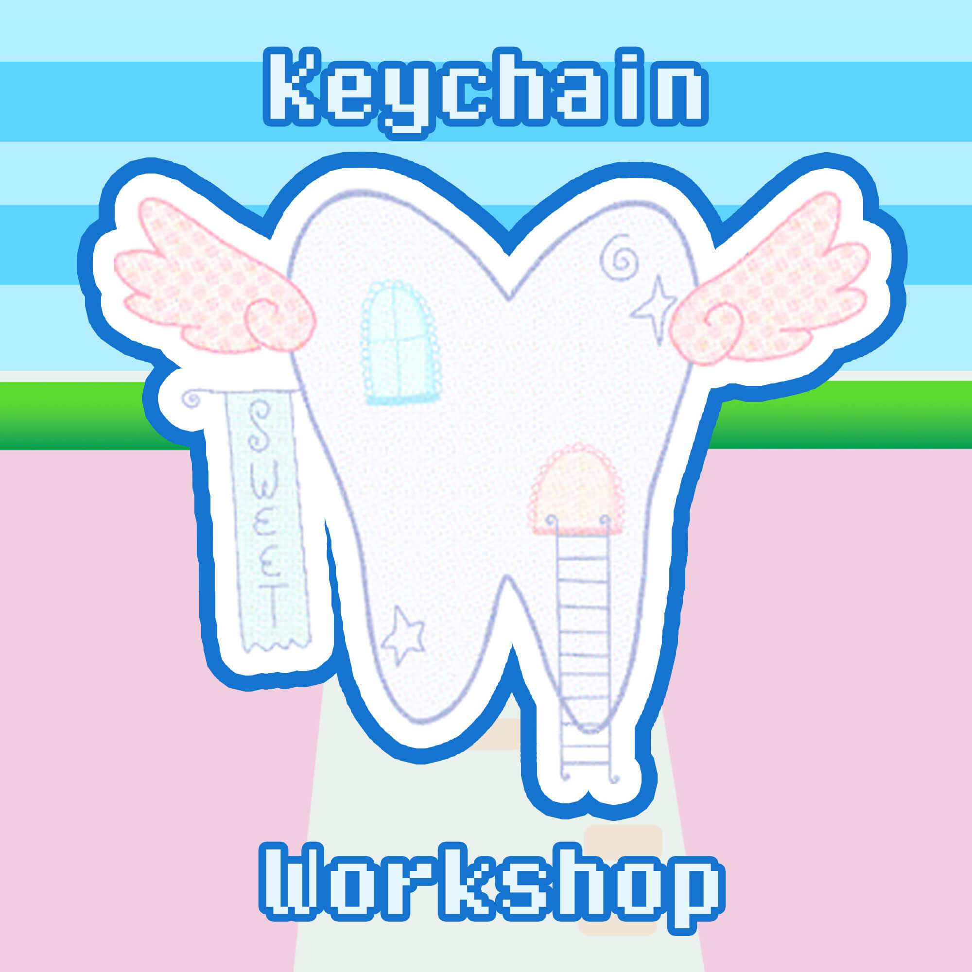"Angel Keys" Keychain Workshop - by Haunted House X Sweet Tooth Art (includes General Admission)